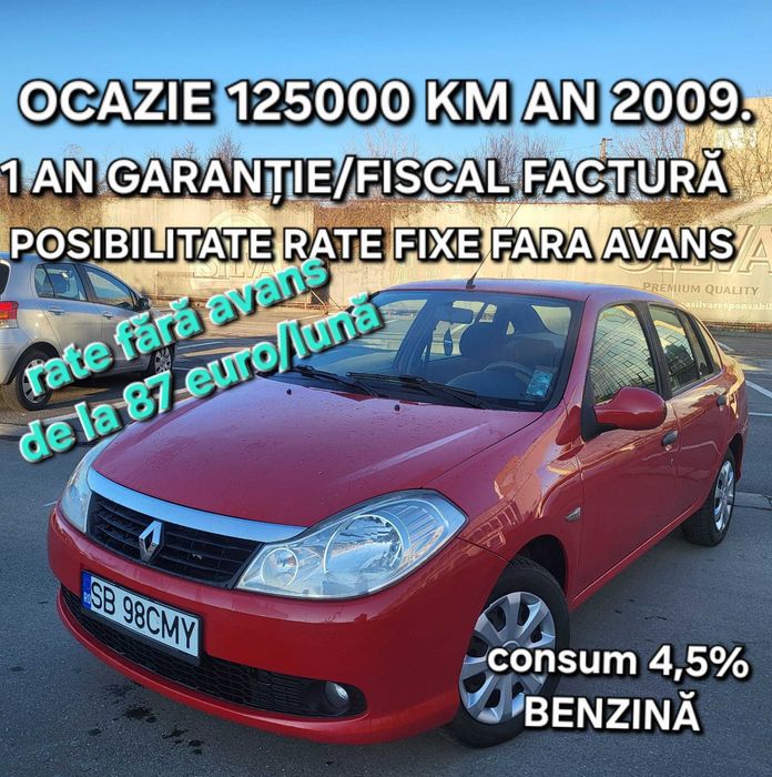 OCAZIE 125000 km! renault symbol posibilitate RATE FIXE  GARANȚIE