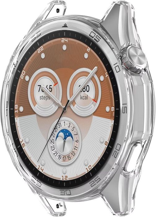 Силиконов кейс 360° градуса за часовник huawei watch gt6 46mm - прозра