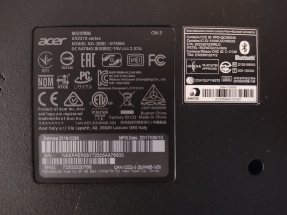 Acer Model: N15W4