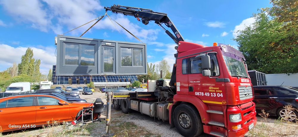 Транспортни Услуги-Камион с кран, автокран услуги