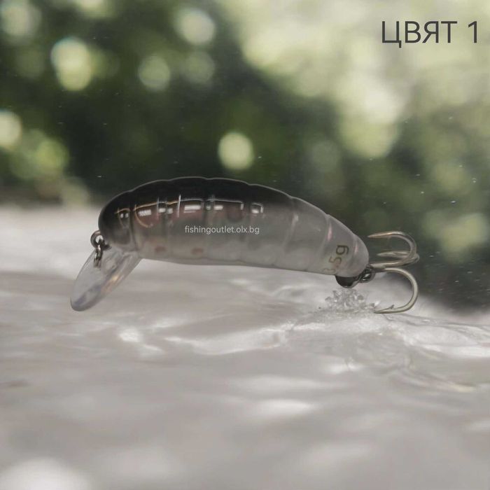 Микро воблери Okinwa - ларва на восъчен молец (КАМОЛА) - 3.5гр / 40мм