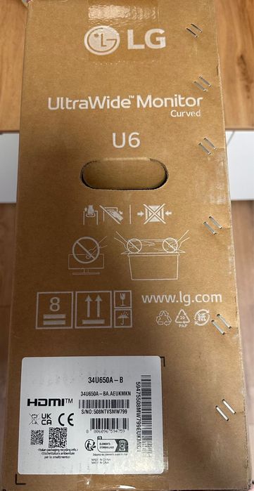 Monitor  LG UltraWide 34U650A-B