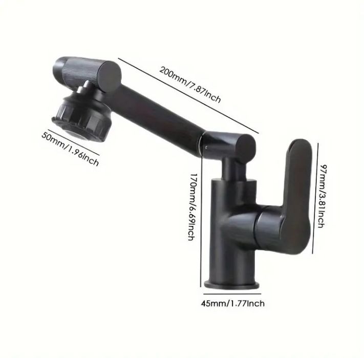 Baterie robinet  baie/bucătărie pivotantă