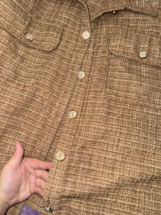 Бомбер желтая блестяш