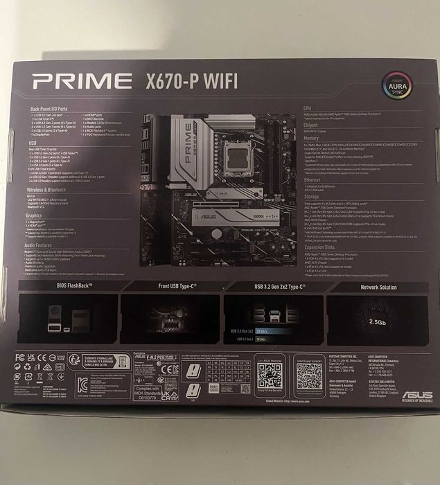 ASUS Prime X670-P wifi дънна платка дъно motherboartd продава