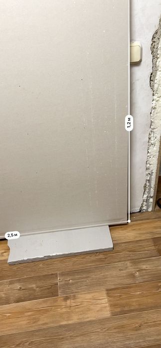 Гипсокартон новый