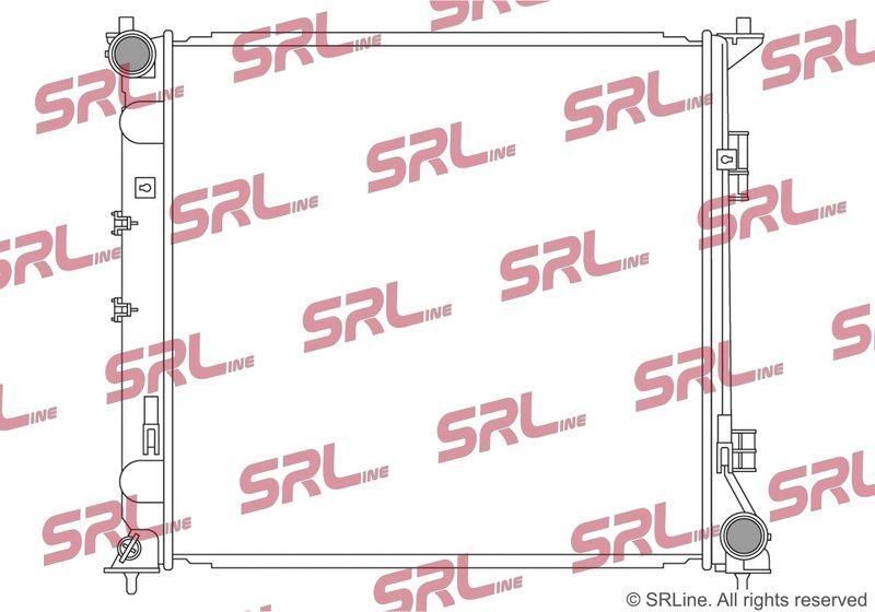 Radiator apa Hyundai Sonata 2019-, 1.6 T-GDI, 475x467x22mm, AC: +/-, fagure brazat, OE 25310L0000, SRLine