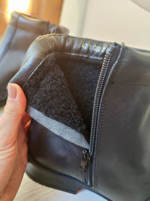 Мъжки кожени боти от естествена кожа 47 номер