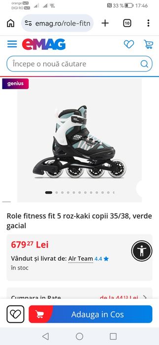 Role copii Oxelo fit 5 marime 35-38