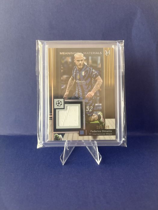 Federico Dimarco match worn patch /399 topps museum collection 24/25