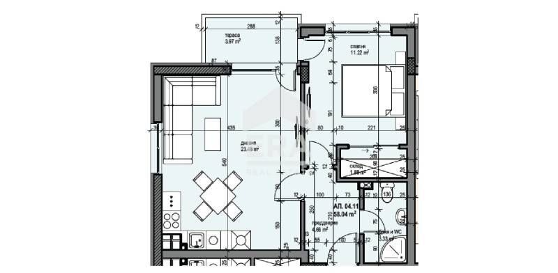 Продава се Двустаен апартамент в Банкя - 65 кв.м за 1924 €/кв.м - Снимка #2