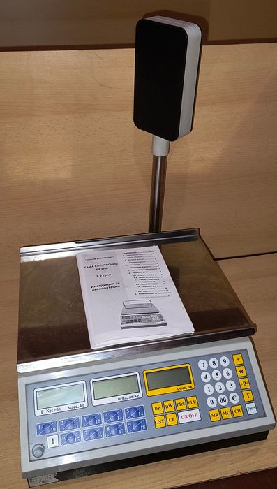 Търговска везна EVL LE1 марка Elicom с лазерен четец