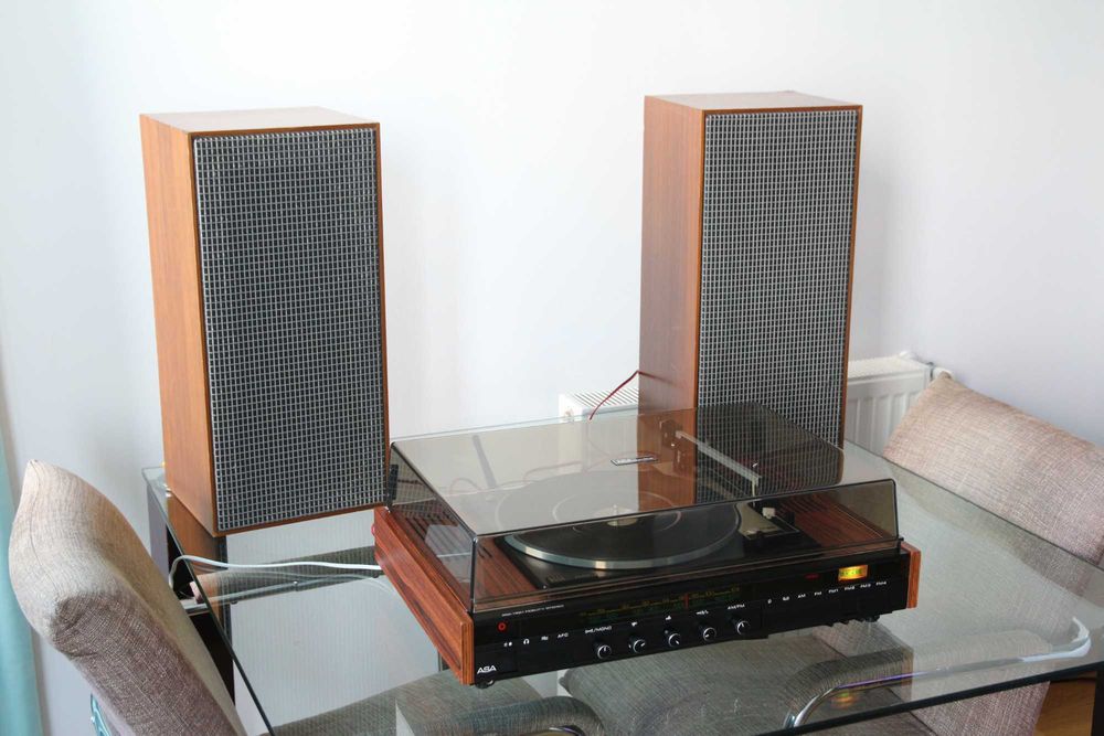 ASA 2200 Q Hi-Fi Stereo Finlanda 1974 cu pick-up englezesc BSR P 128 Professional Series si boxe Isophon HSB 5003 complet revizuit