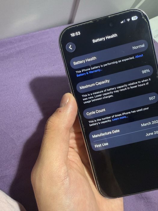 iPhone 16 Pro 256 98%