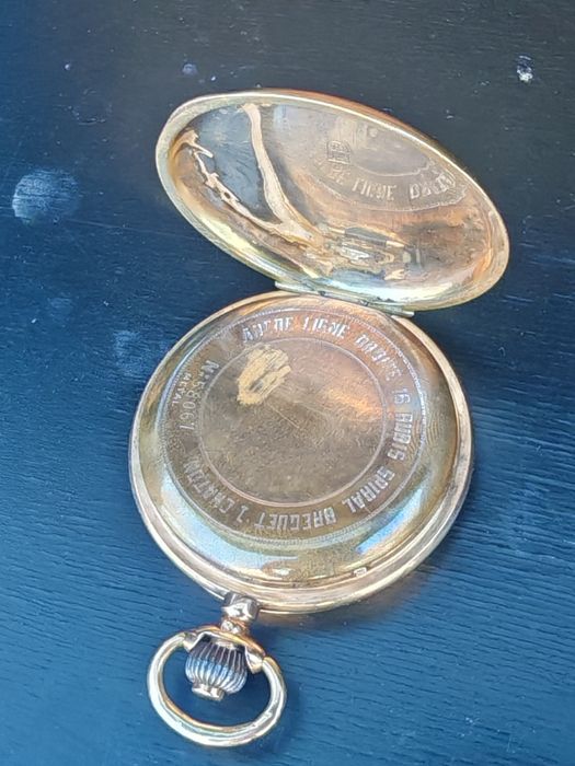 Продавам златен джобен часовник breguet