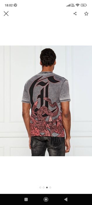 Oferta Tricou JUST CAVALLI original 100% colectia noua marimea L model editie limitată