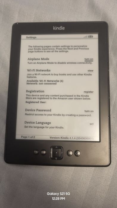 Kindle Gen 4 Non-Touch in stare perfecta