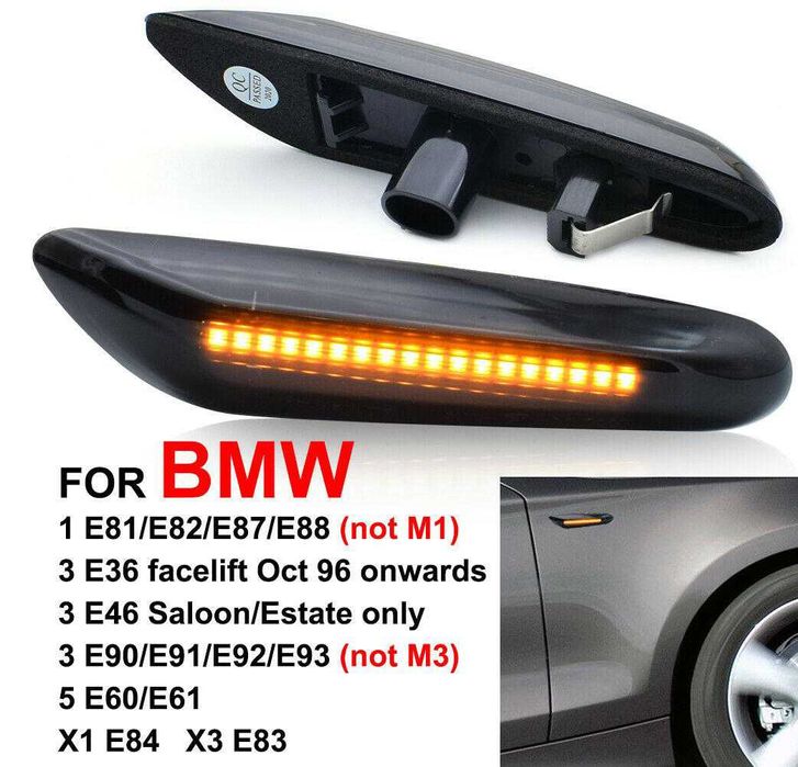 LED Динамични Мигачи Бягащи Мигач BMW E46 E90 E60 E87 БМВ Е46 Е90 Е60