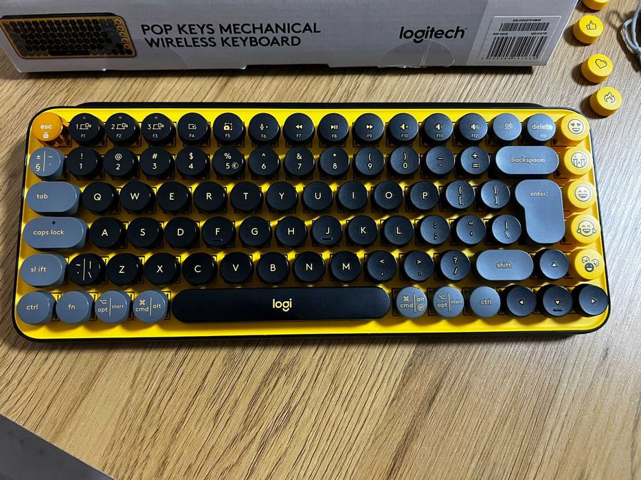 Клавиатура Logitech POP Keys Wireless Mechanical – Yellow