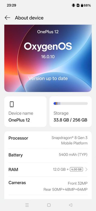 Oneplus 12 256GB / 12GB RAM – Като НОВ | QHD+ 120Hz | Hasselblad камери