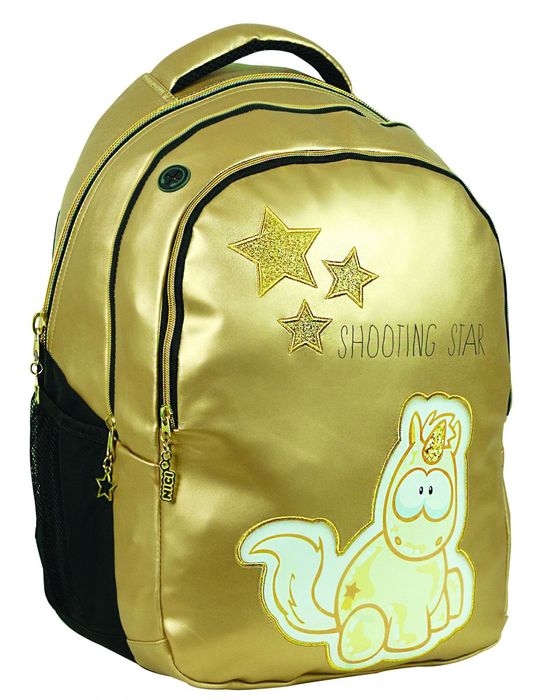 Ghiozdan scoala NICI Shooting Star, trei compartimente