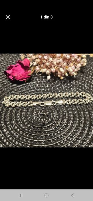 Bratara de argint model interesant