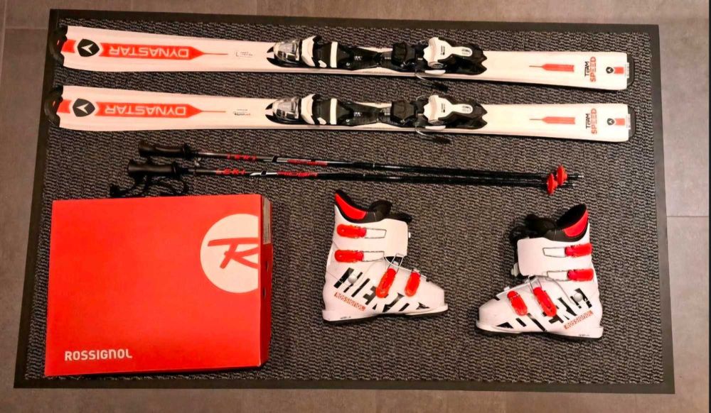 Ски, ски обувки и щеки