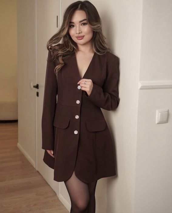 Коричневое платье из Турции