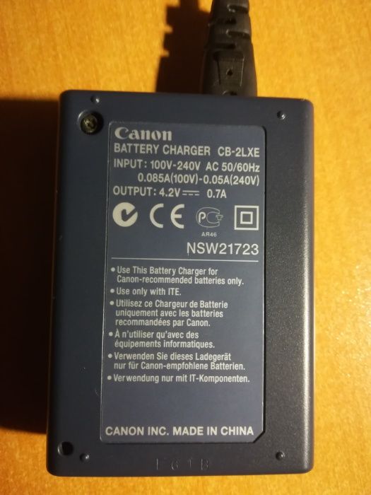 Оригинално Зарядно за фотоапарат канон NB-4L,NB-5L