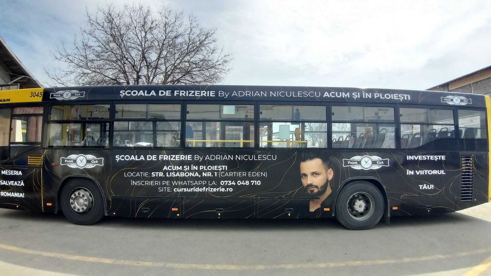 COLANTĂRI AUTO PLOIEȘTI • CAMIOANE • AUTOBUZE • DUBE • colantări premium pentru autoturisme, flote și vehicule comerciale în Ploiești.
