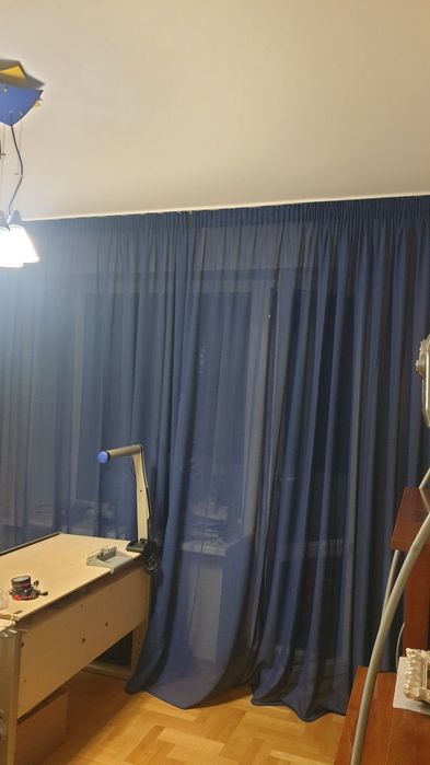 Шторы темно синие