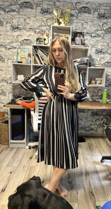 Платье в полоску