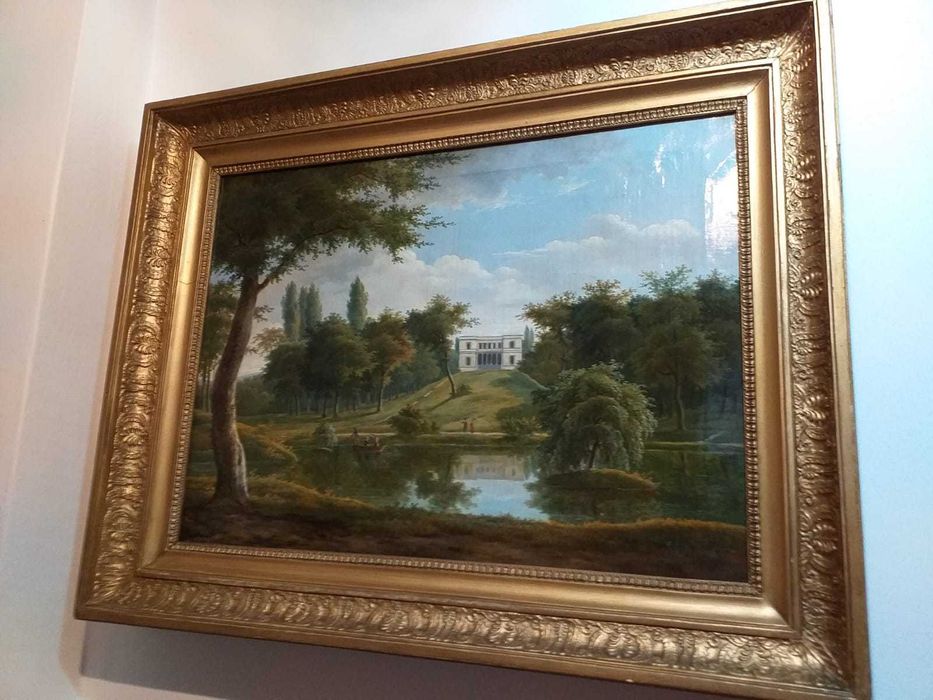 J. B. Coene, tablou ulei pe panza,53 x 46 cm, semnt, datat-1828,Belgia