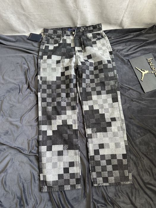 Pantaloni LouisVuitton blue/black marime M/L/XL