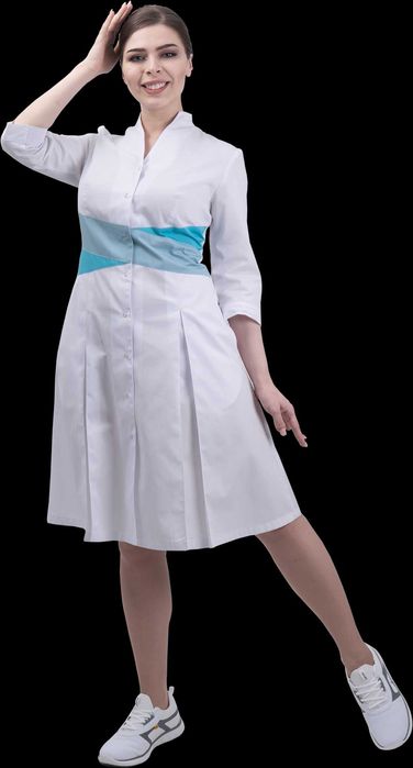 Скидка Халат униформа.  женская форма, одежда.Xalat. Med forma