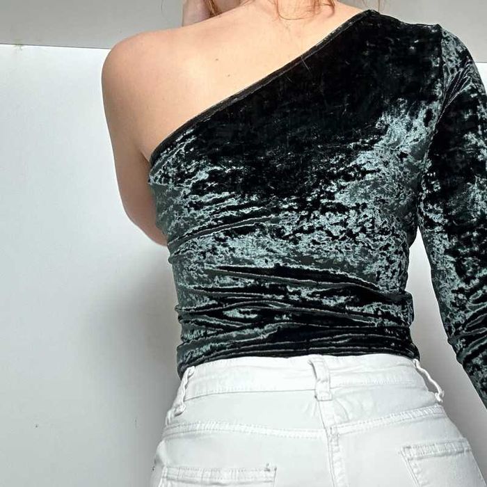 Body negru mătăsos Zara