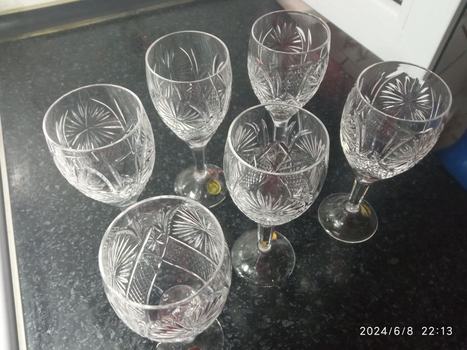 Фужеры хрустальные