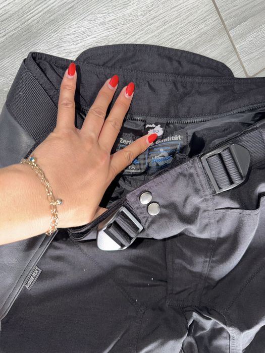 Pantaloni moto Polo textil și piele măsura 52
