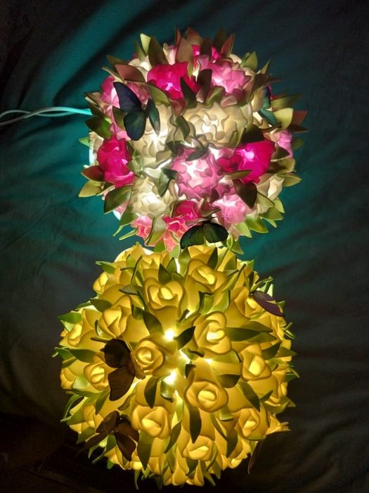 Светильник‑букет "Тюльпаны" и "Пионы"