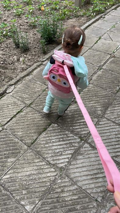 Детска мини раница бухалче 1-3 години