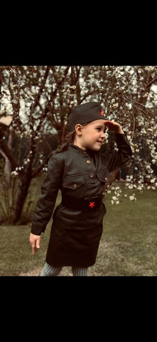 Костюм военный для девочки