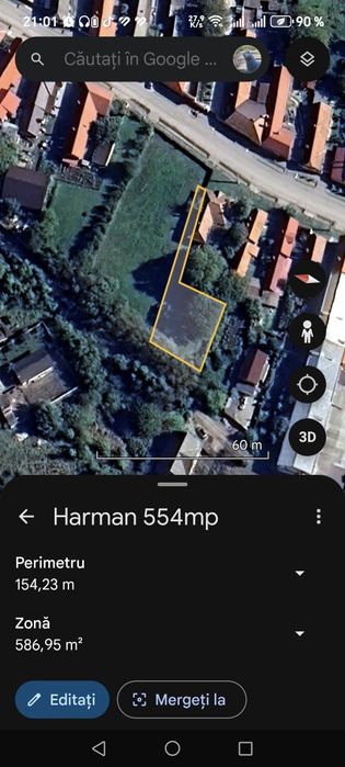 Teren intravilan Hărman, Brașov.