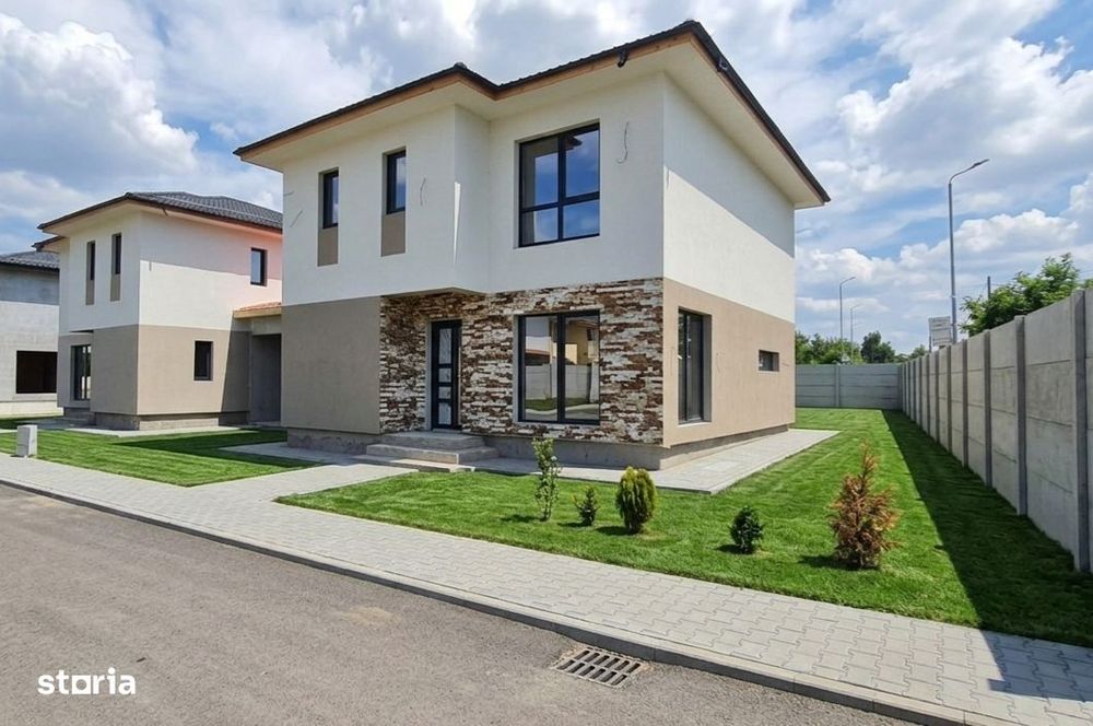 Domnesti, Vilă Individuală | dormitor la parter | garaj