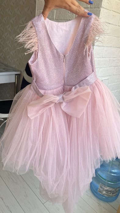 Платье розовое рыбка