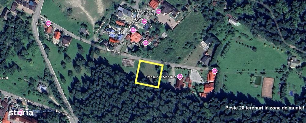 Teren 800mp, Durau, str. Stejarului