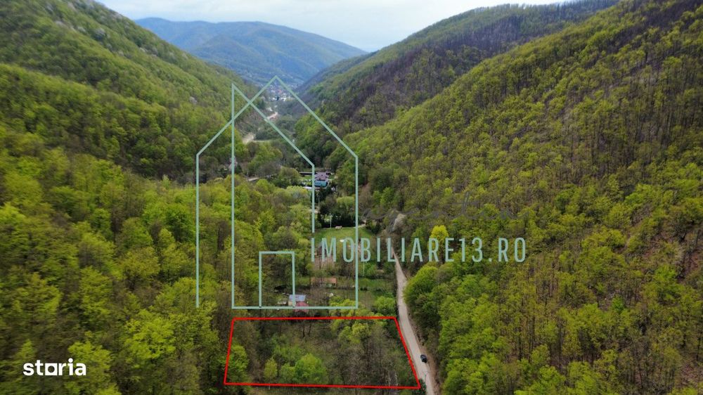 Teren de vanzare 3603 mp cu rau si padure in Strungari, jud, Alba