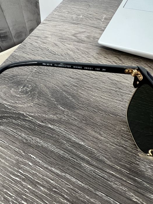 Ochelari de soare unisex Clubmaster Ray-Ban RB3016 W0365 49mm