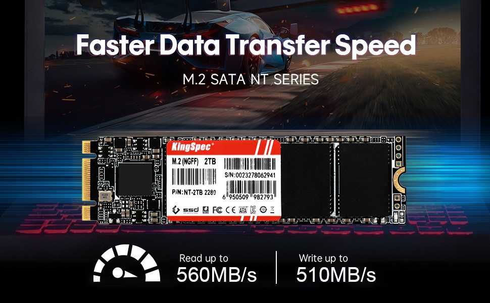 SSD 2 TB M.2 SATA3 Kingspec Nou
