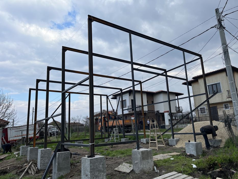 Метални конструкции,бунгала,ковано желязо,парапети,огради,мебели