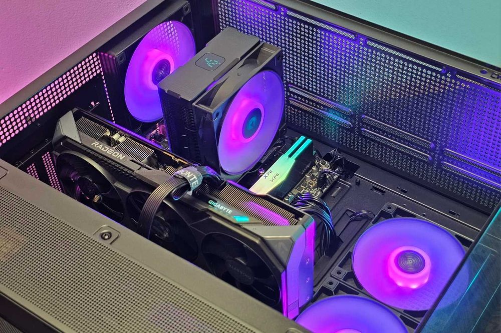 Ryzen 5-7500F/RX 9060XT 16GB/RAM 32GB/SSD 1TB/Чисто Нов+Гаранция!